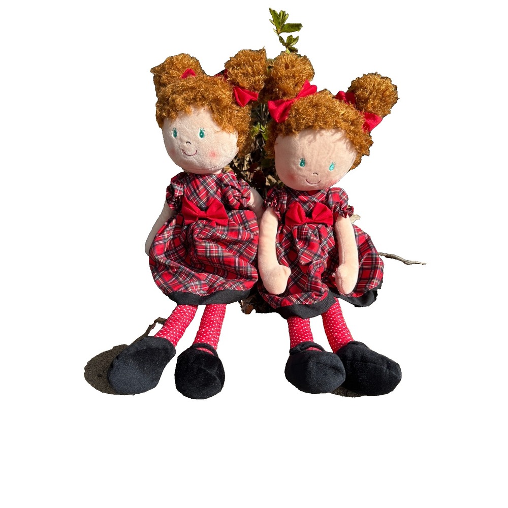 Ganz Doll Noelle 20" Set of‎ 2  Hug Me Rag Cloth Plush Baby